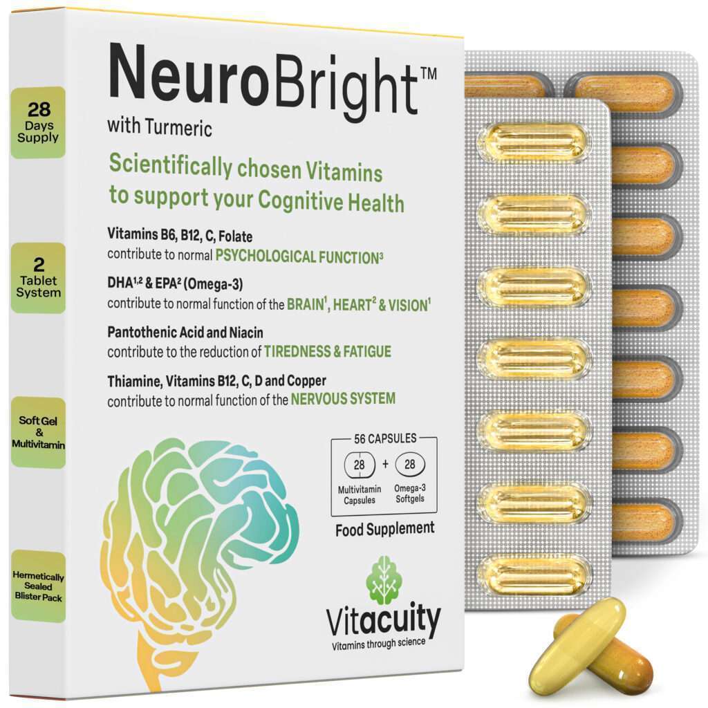Two tablet system with stong Omega-3 and High dose multivitamins