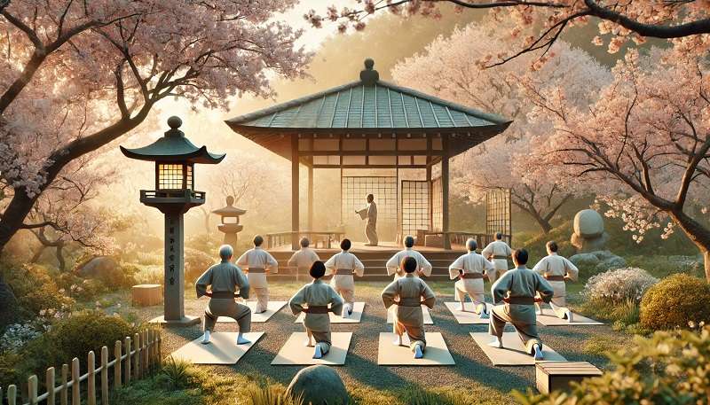 Japanese morning excercise 'Radio Taiso'