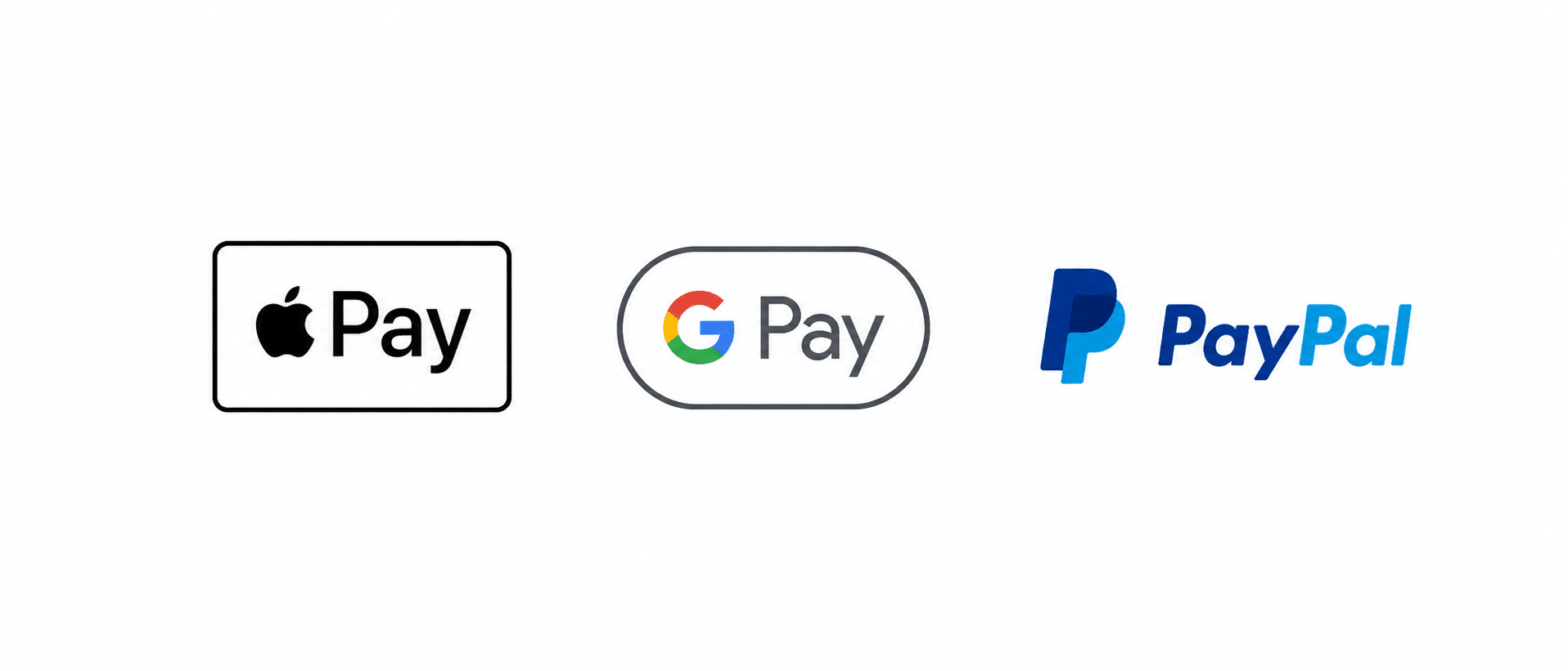Accepted payments: Apple Pay, Google Pay, Link and PayPal